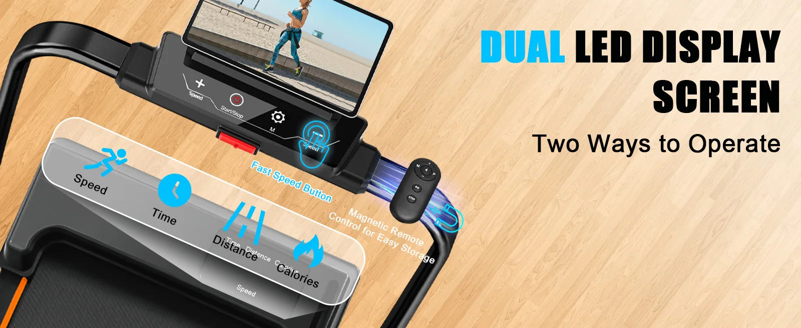 Home/Office walking pad with Motor Speed 1-10 km/h