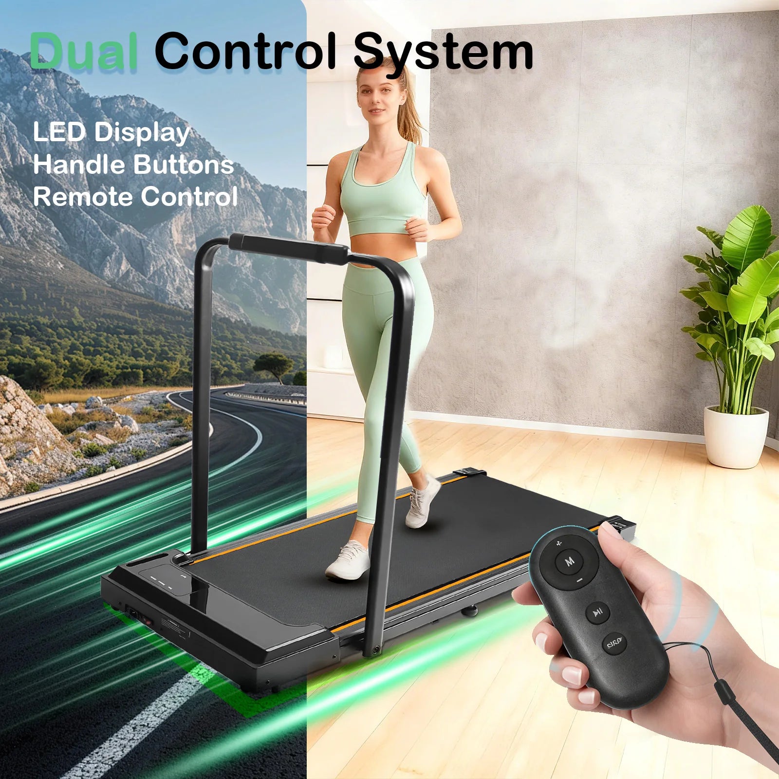 Walking Pad Speed 1-10km/h Low noise  264LBS LED Display