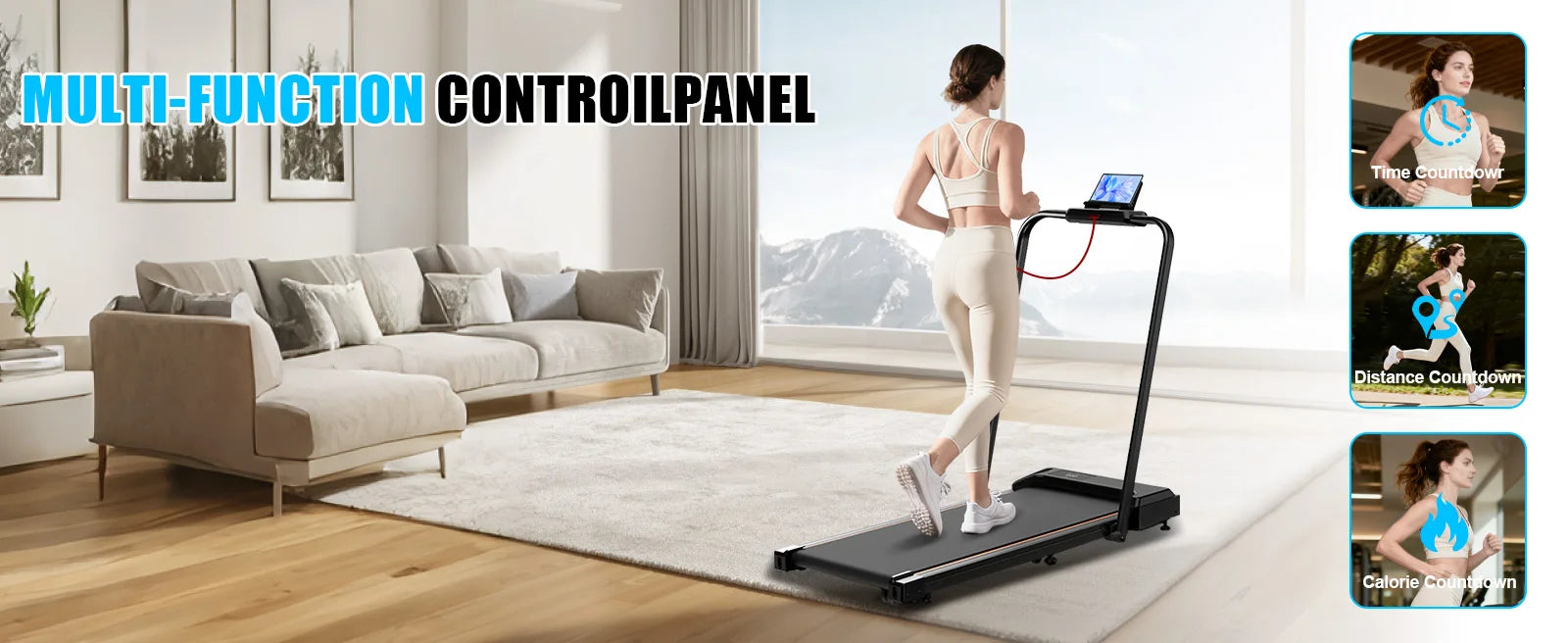 Home/Office walking pad with Motor Speed 1-10 km/h