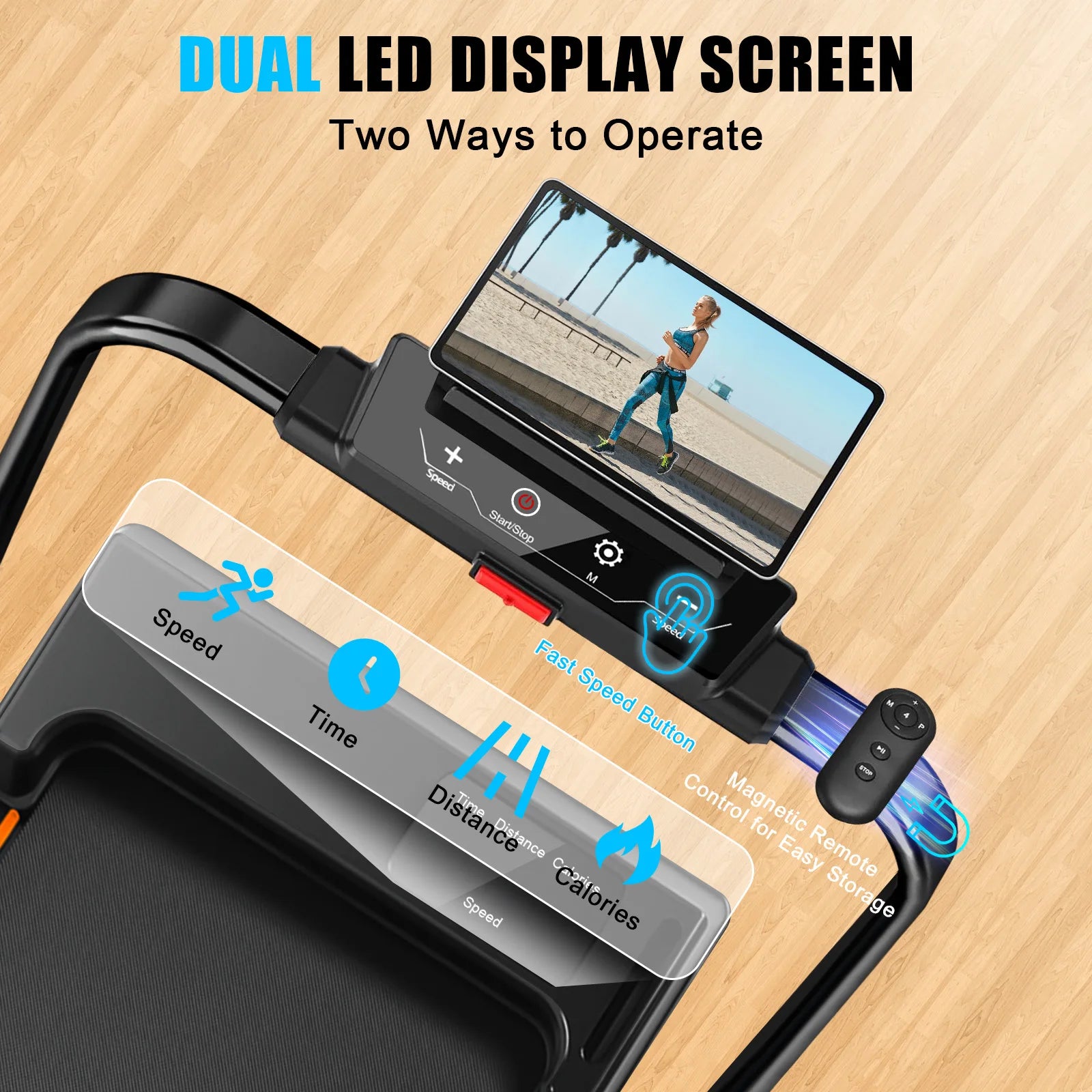 Home/Office walking pad with Motor Speed 1-10 km/h