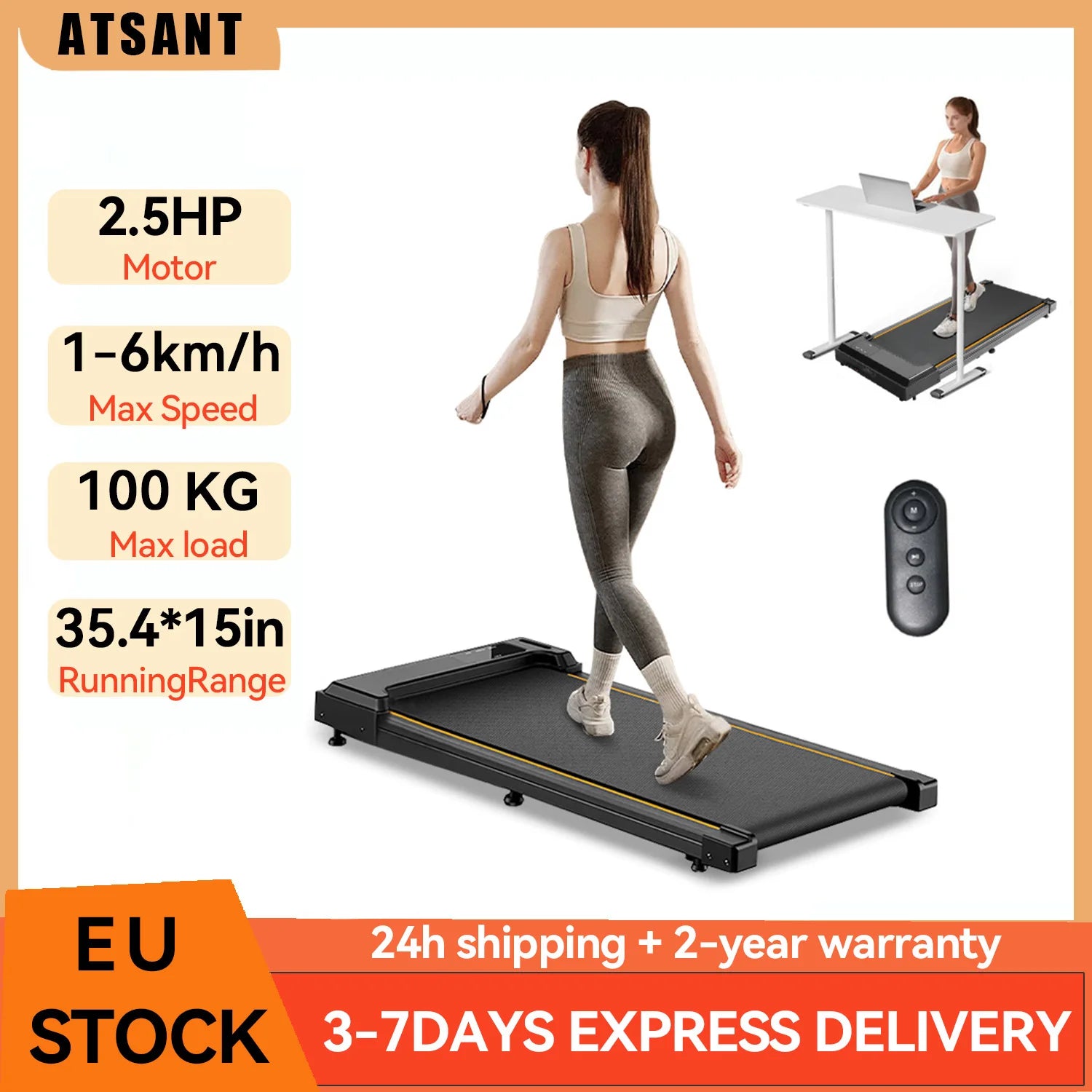 3-in-1 Home/Office Walking Pad