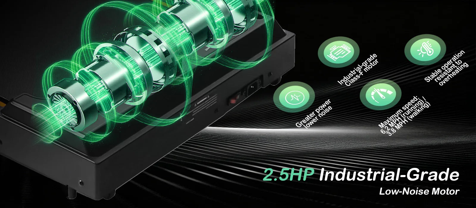 Walking Pad Speed 1-10km/h Low noise  264LBS LED Display