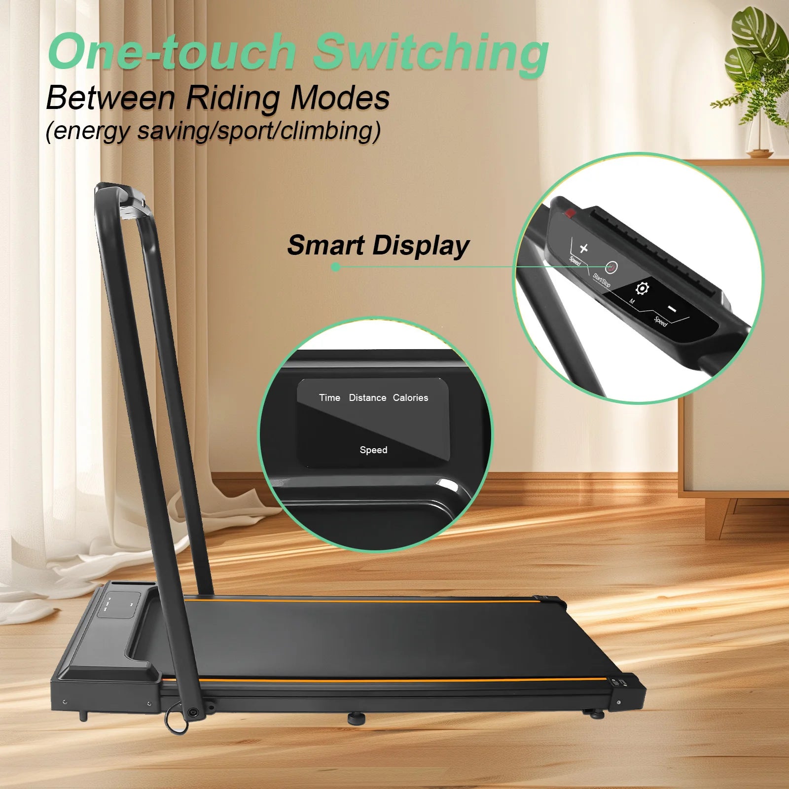 Walking Pad Speed 1-10km/h Low noise  264LBS LED Display
