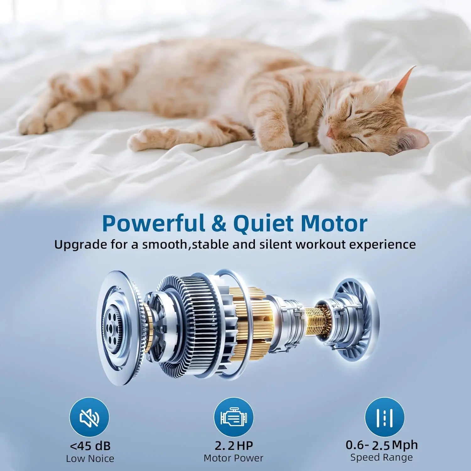 2 in 1 Portable walking pad, Low Noise for Office