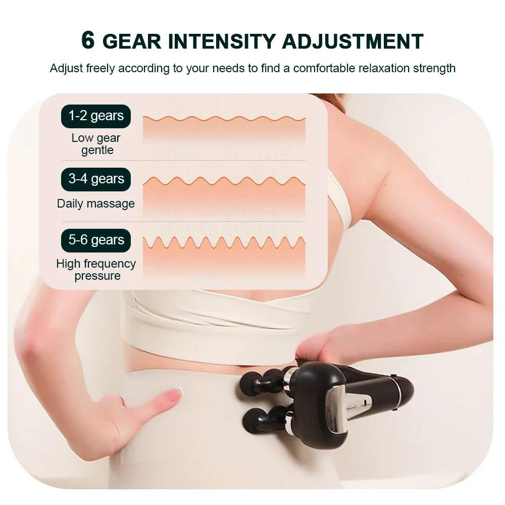 6-Heads Body Massage Gun