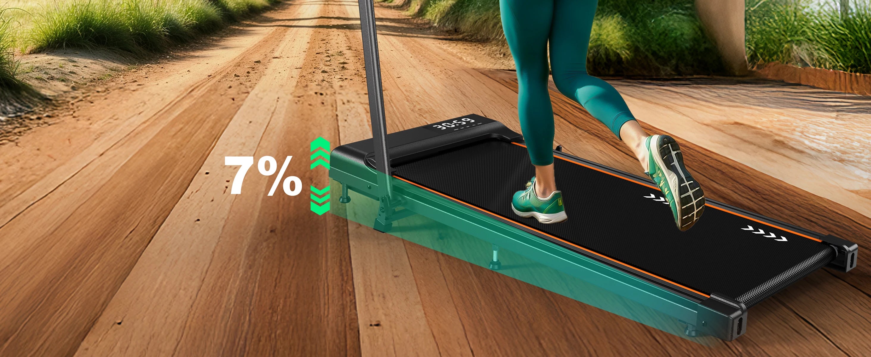 Mettlematic Adjustable Walking Pad 1-12Km/H