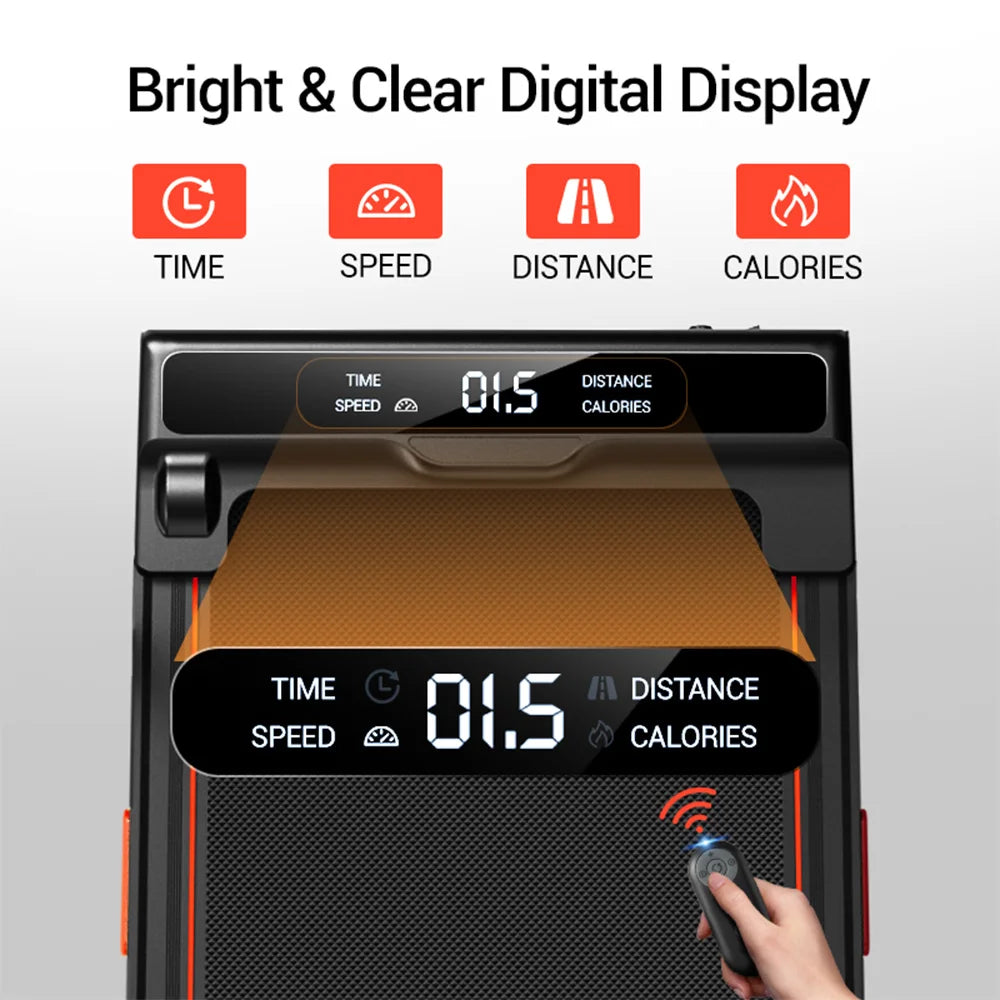 Walking Pad with 16% Incline, Triple Shock Absorption, 10km/h Speed