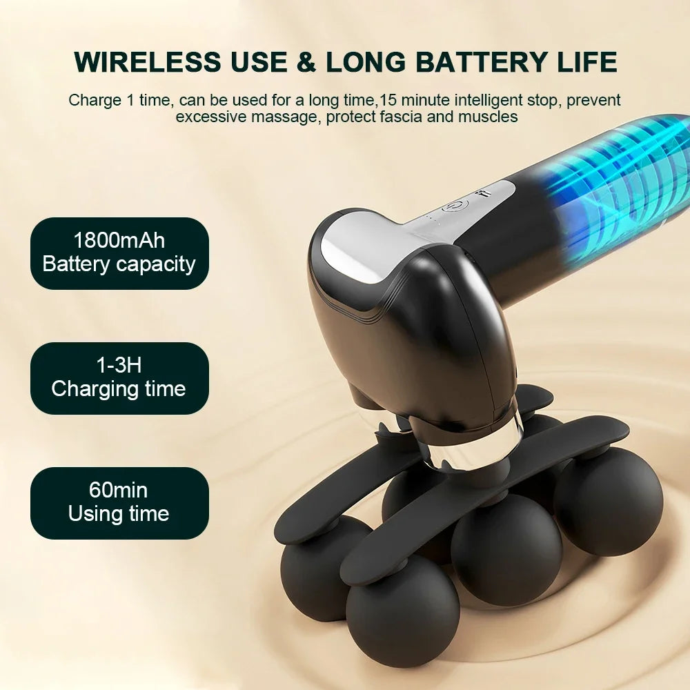 6-Heads Body Massage Gun