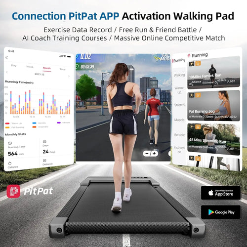 2 in 1 Portable walking pad, Low Noise for Office