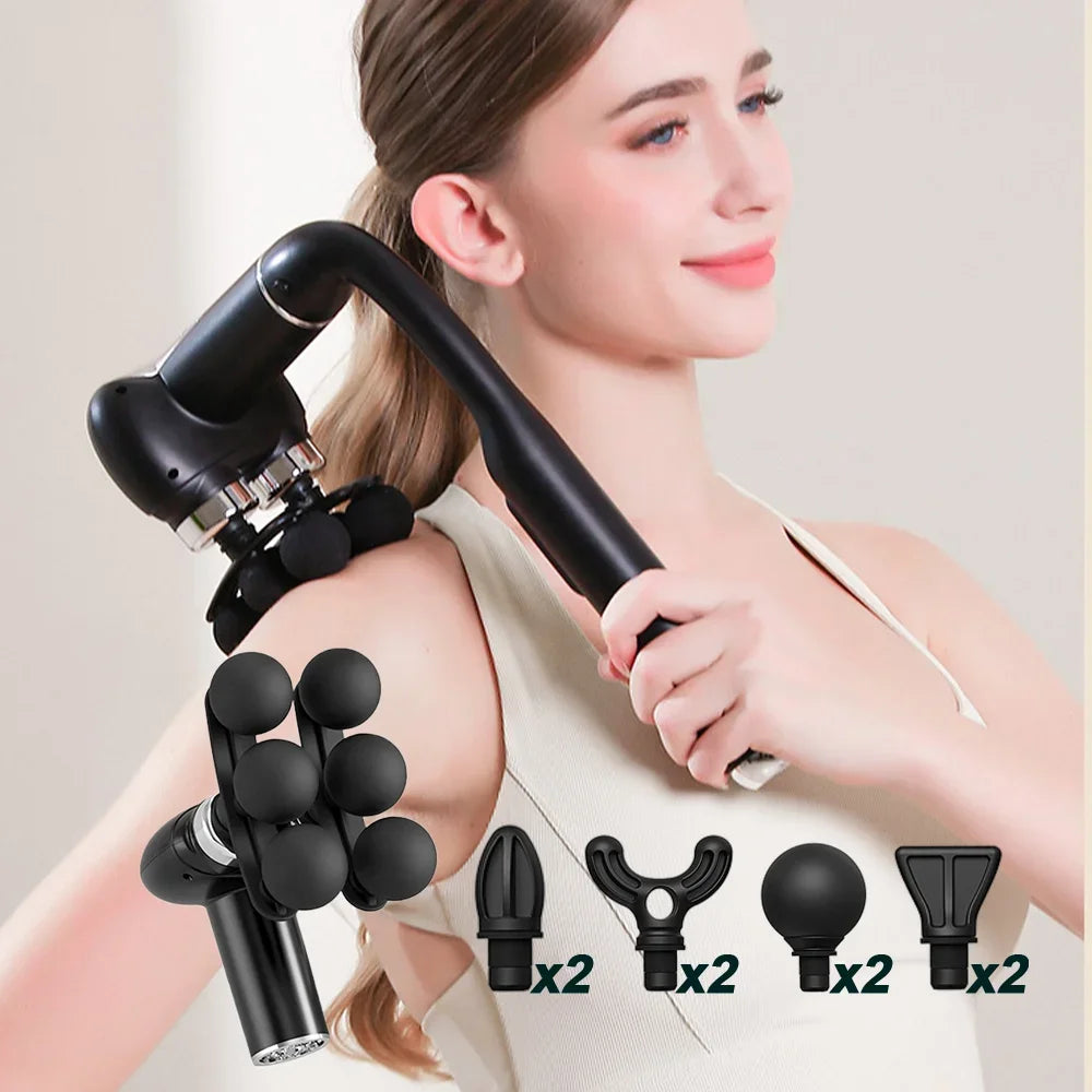 6-Heads Body Massage Gun