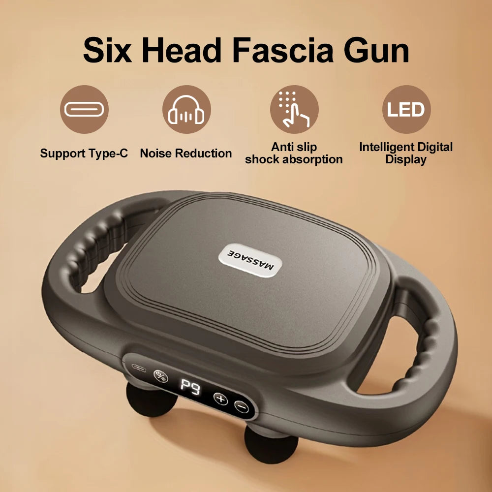 Six-Heads High Frequency Massage Gun