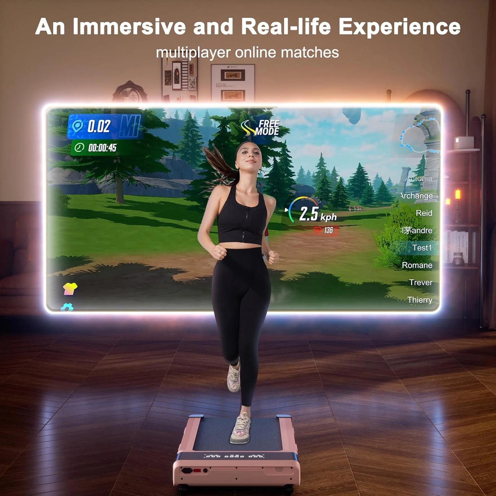 Foldable walking pad  LCD Screen