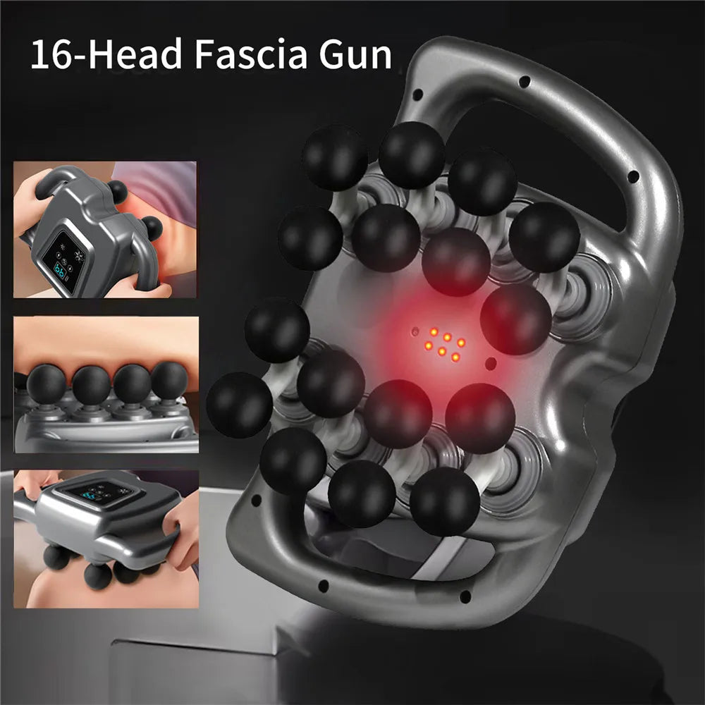 16-Heads Body Massage Gun