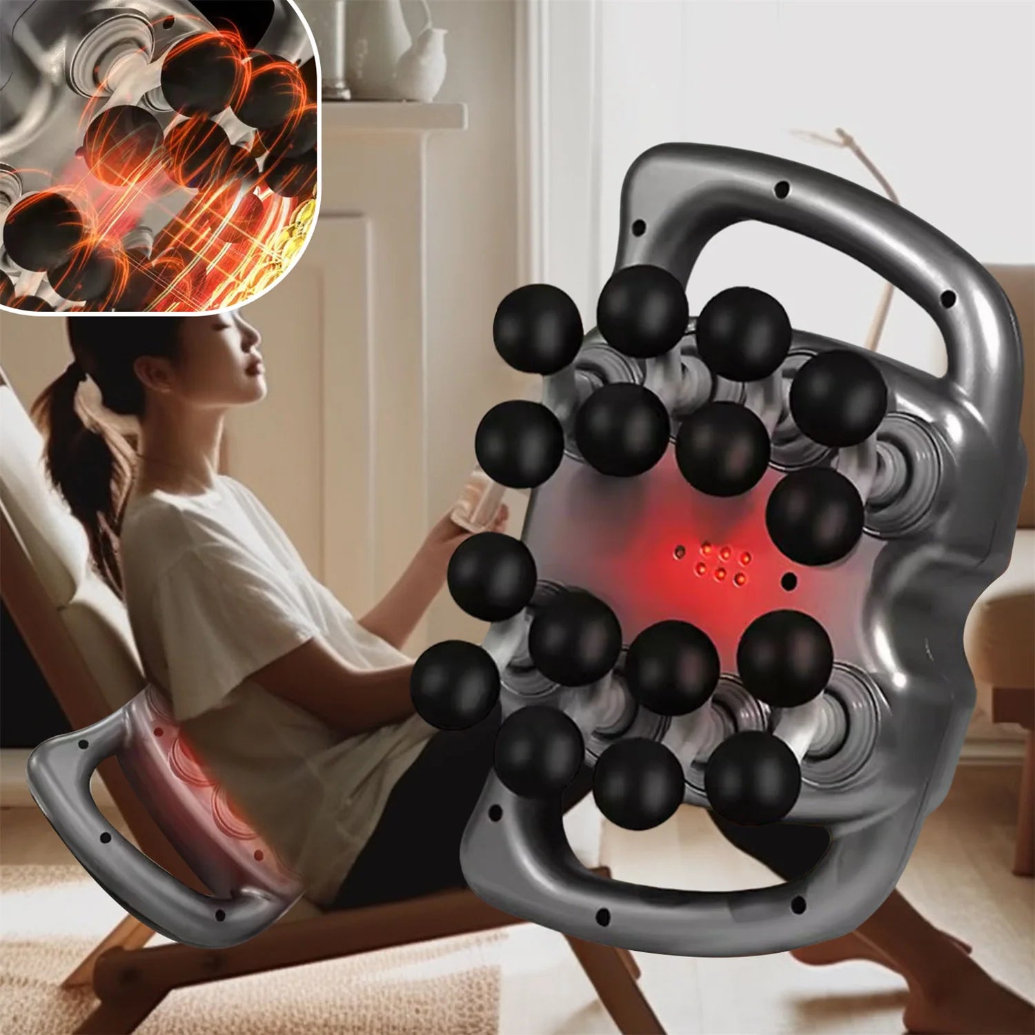 9 Modes 99 Gear Massager Gun 8/16 Head