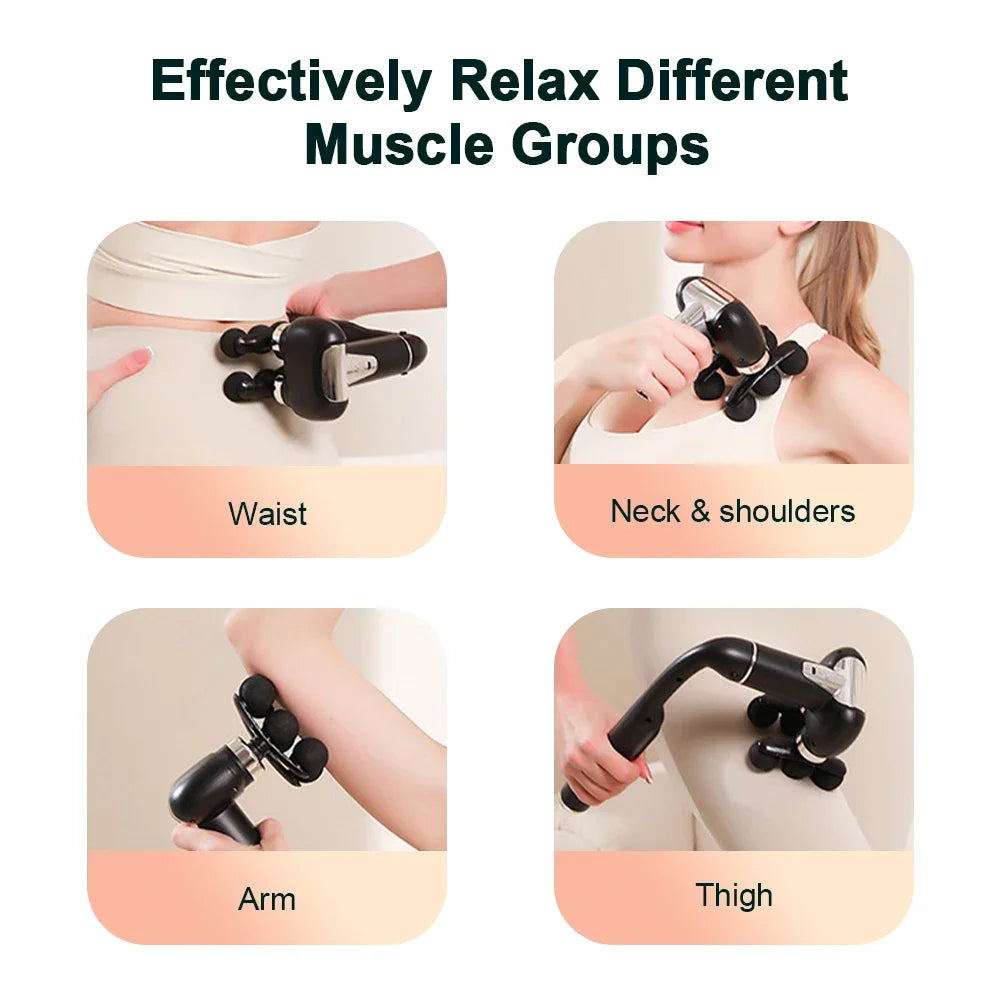 6-Heads Body Massage Gun