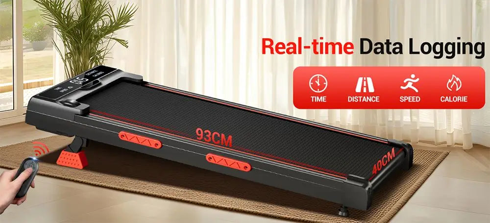 Walking Pad with 16% Incline, Triple Shock Absorption, 10km/h Speed