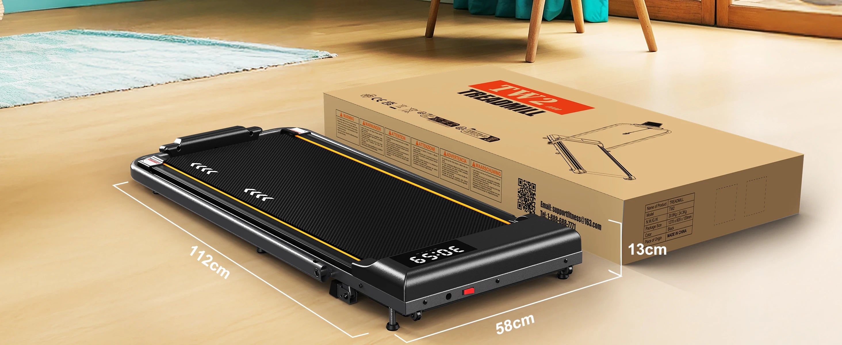 Mettlematic Adjustable Walking Pad 1-12Km/H