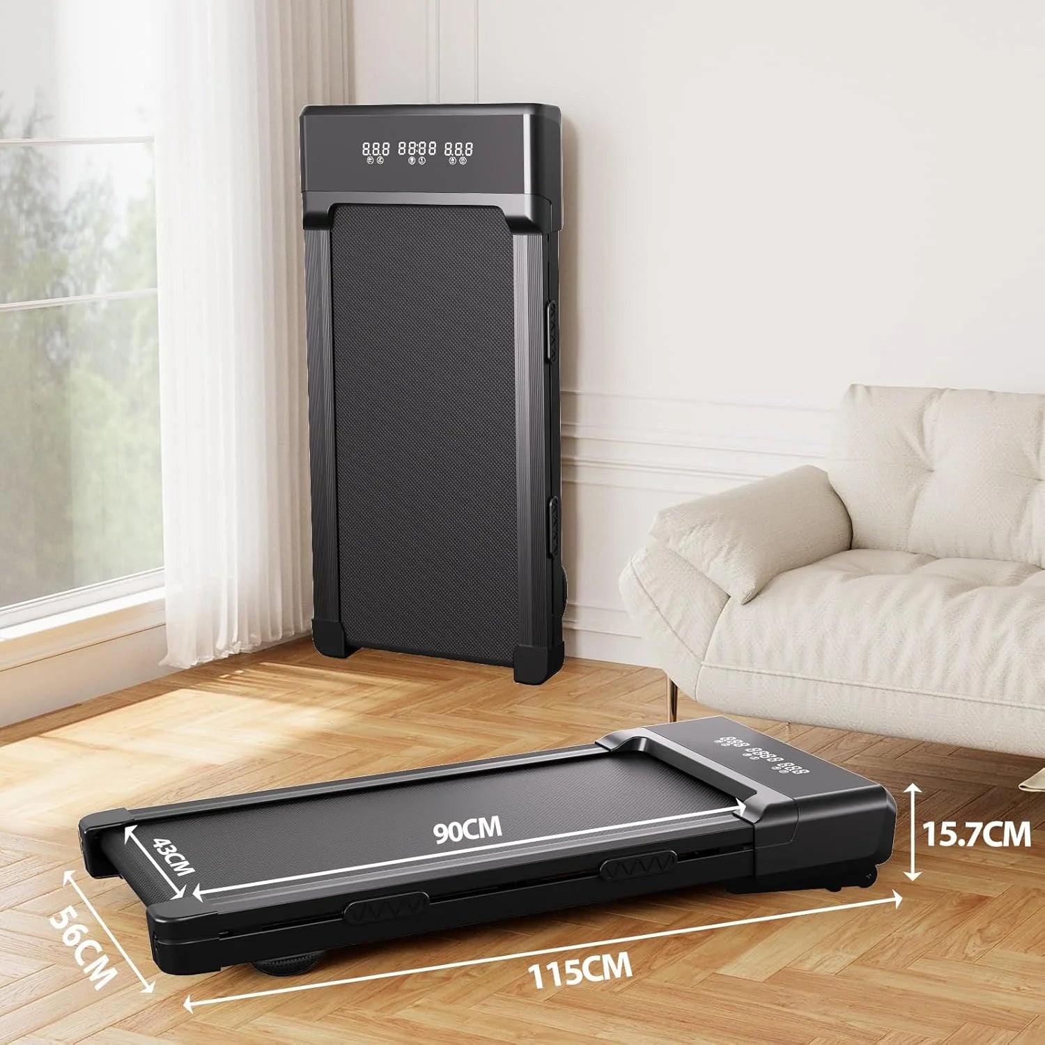 Foldable walking pad  LCD Screen