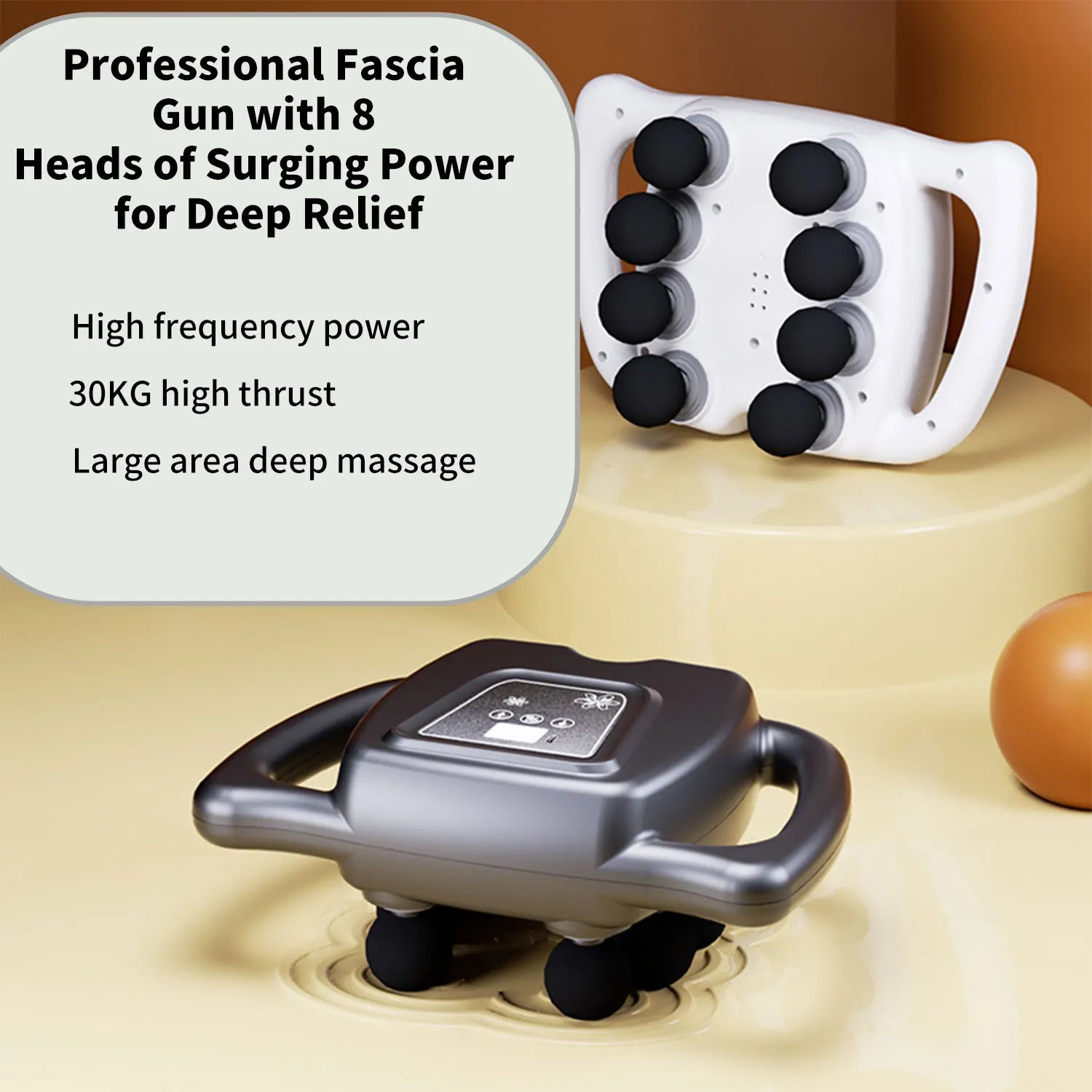 9 Modes 99 Gear Massager Gun 8/16 Head