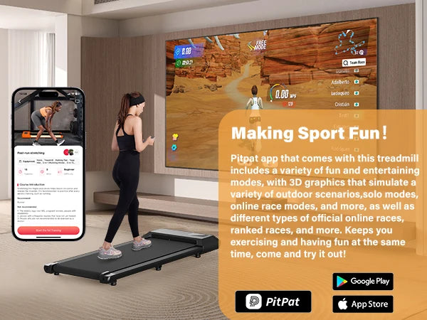 Slimme Walking Pad met App & Speakers