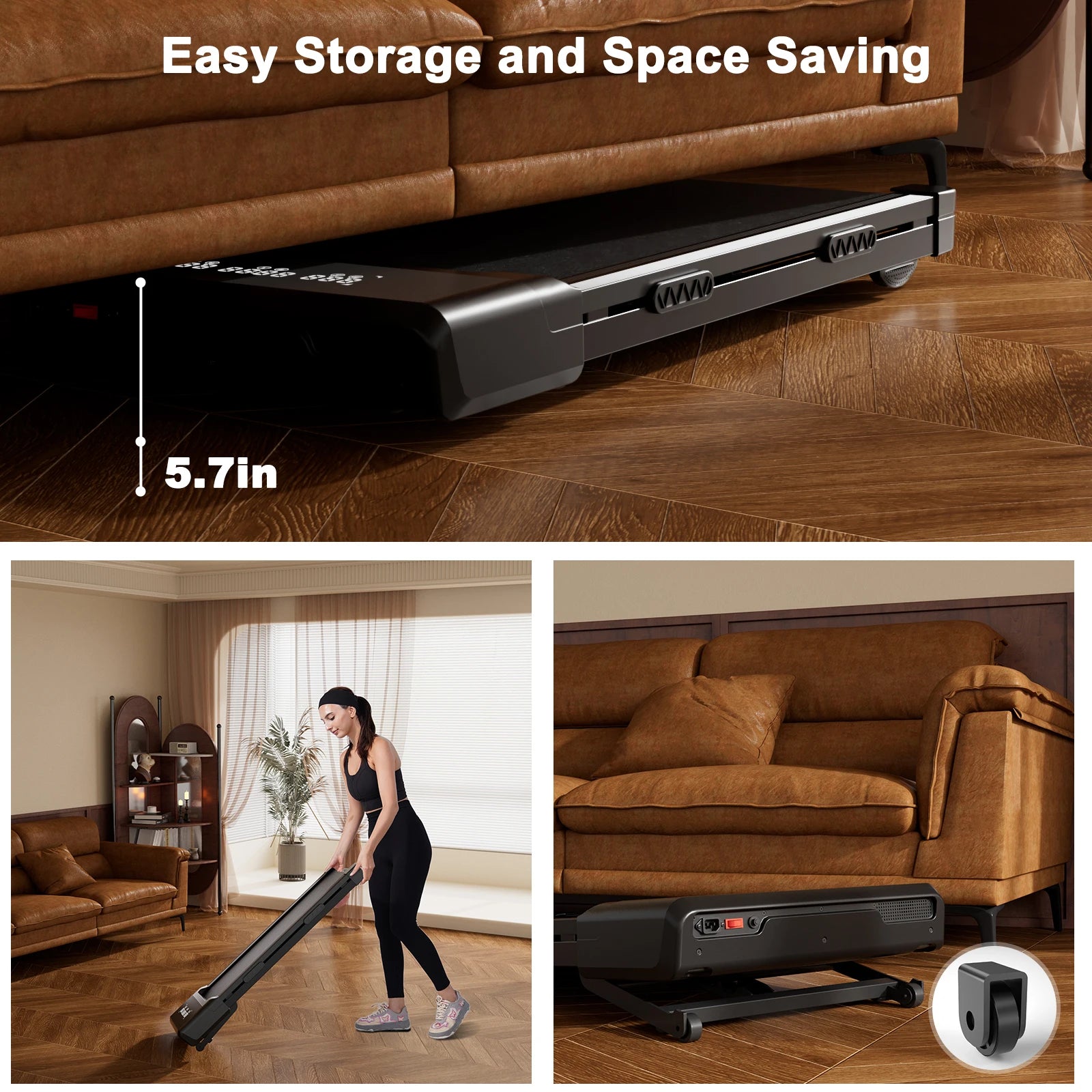 Foldable walking pad  LCD Screen