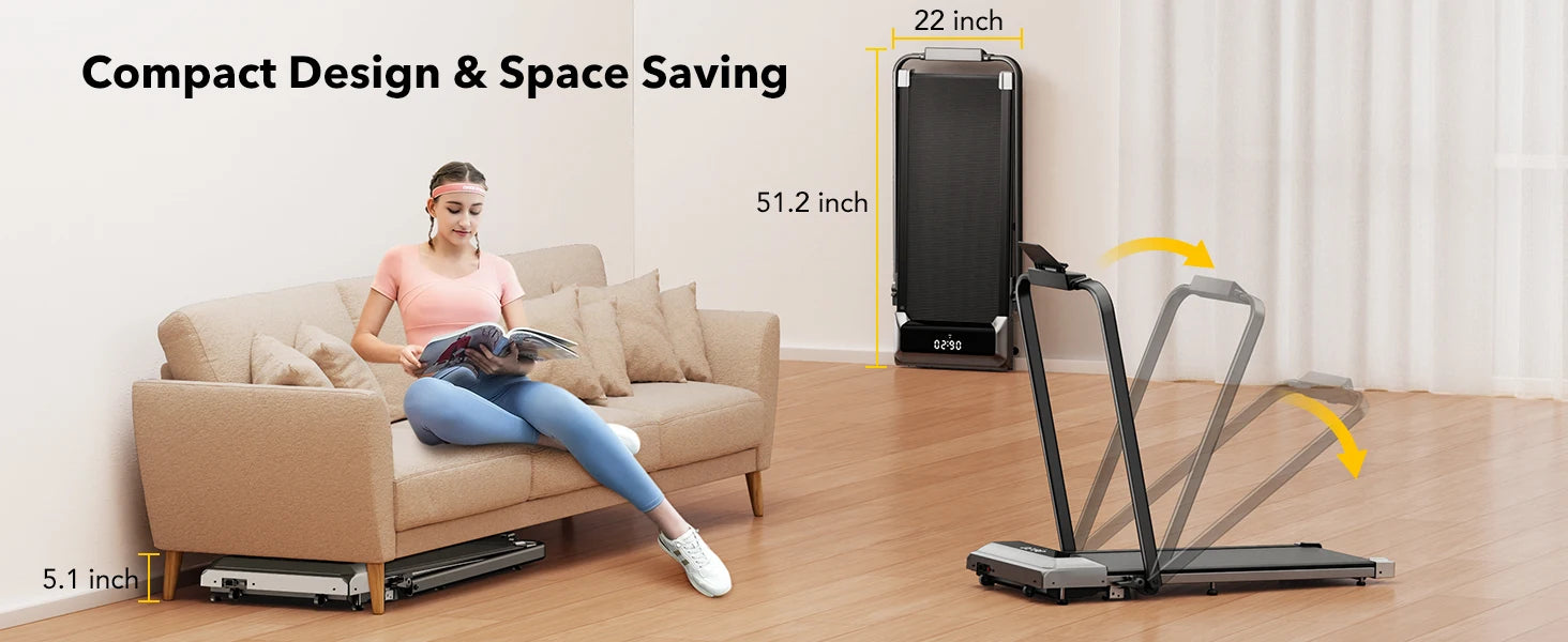 Walking Pad,  Foldable Design,  With Data Memory