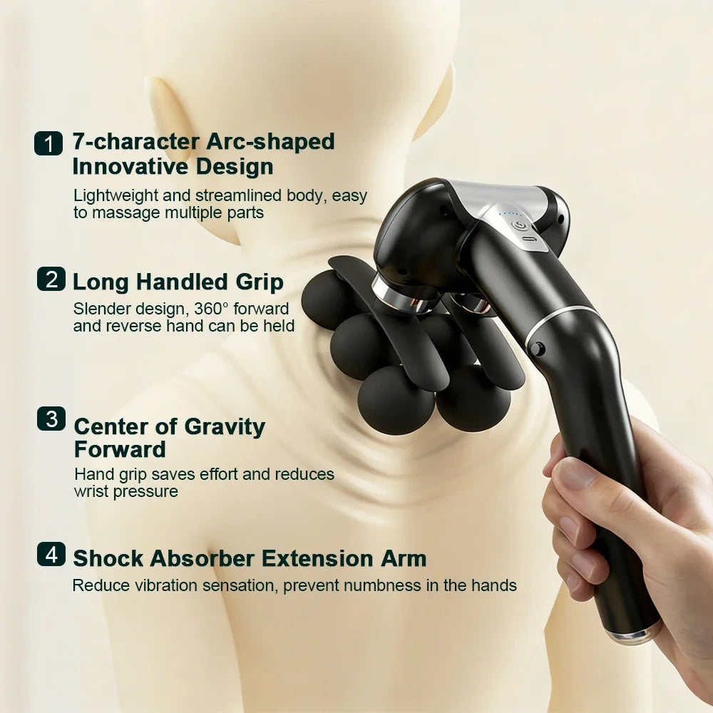 6-Heads Body Massage Gun