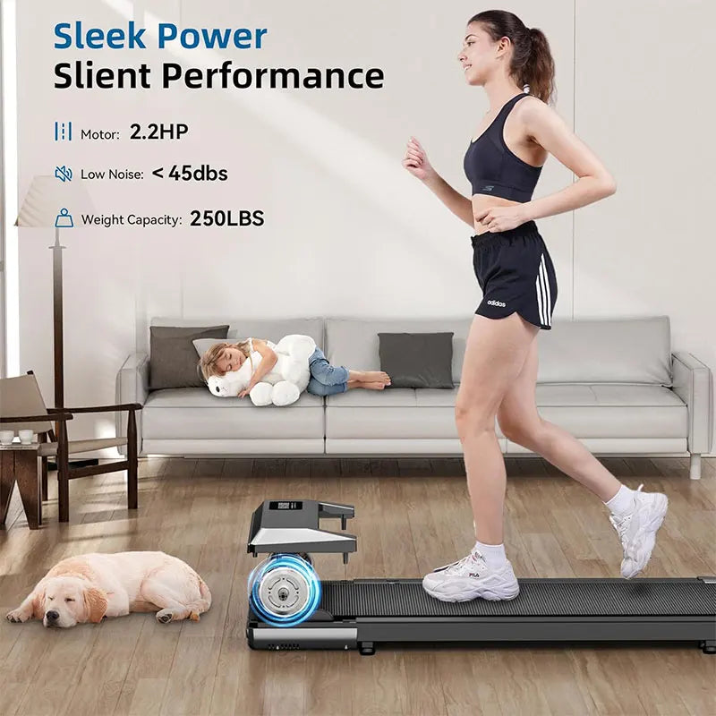 2 in 1 Portable walking pad, Low Noise for Office