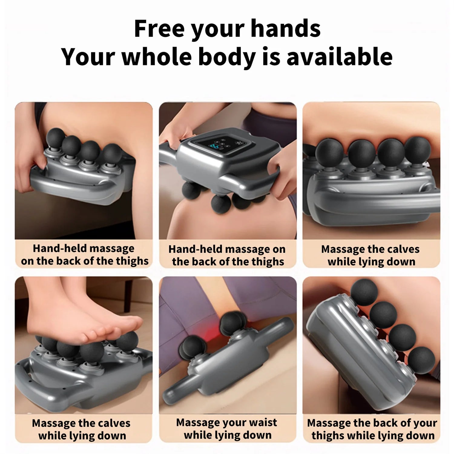 9 Modes 99 Gear Massager Gun 8/16 Head