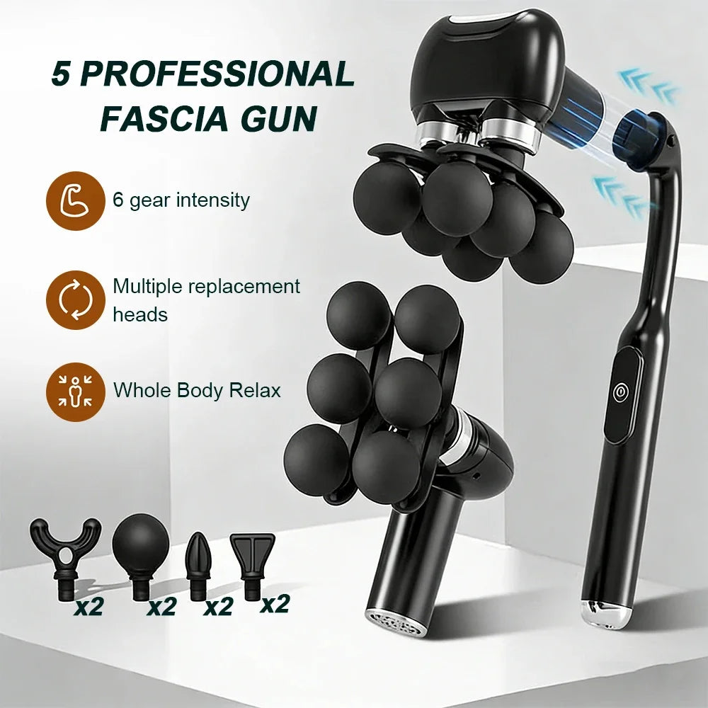 6-Heads Body Massage Gun