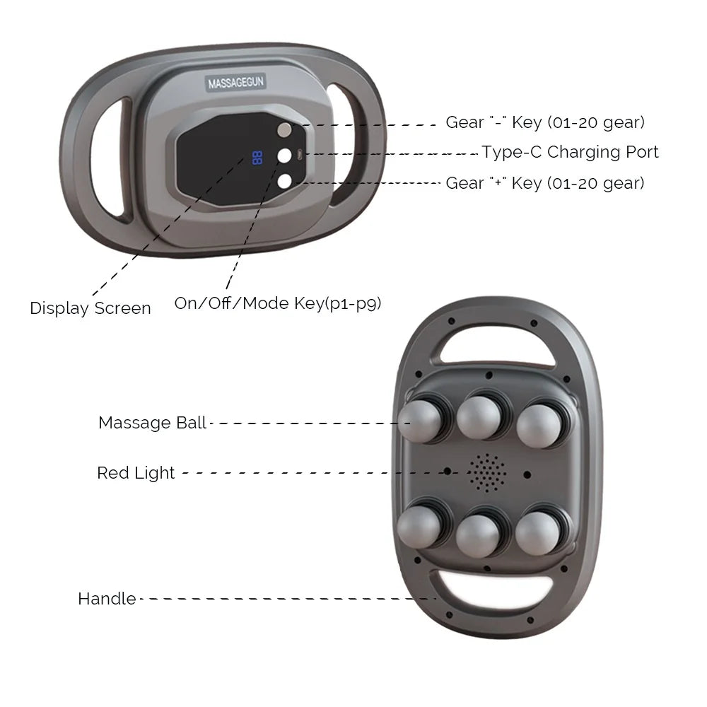 Massage Gun High-Frequency Vibration