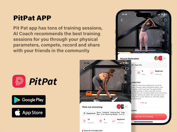 Slimme Walking Pad met App & Speakers