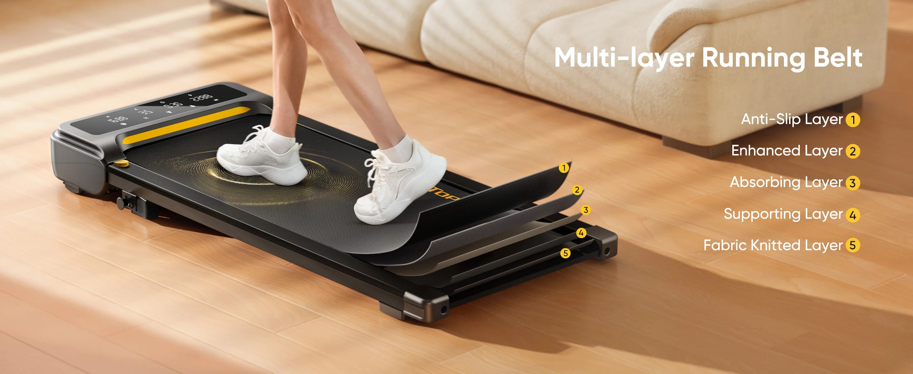 Walking Pad 10km/h  130kg Capacity