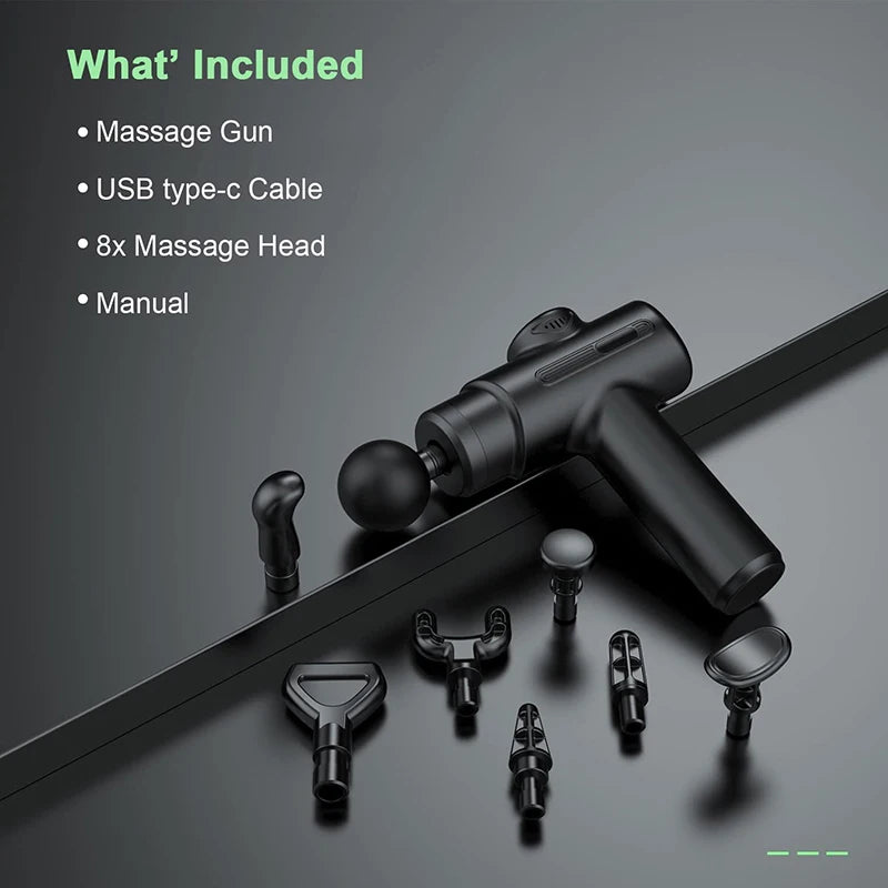 Massage Gun with 8  Heads