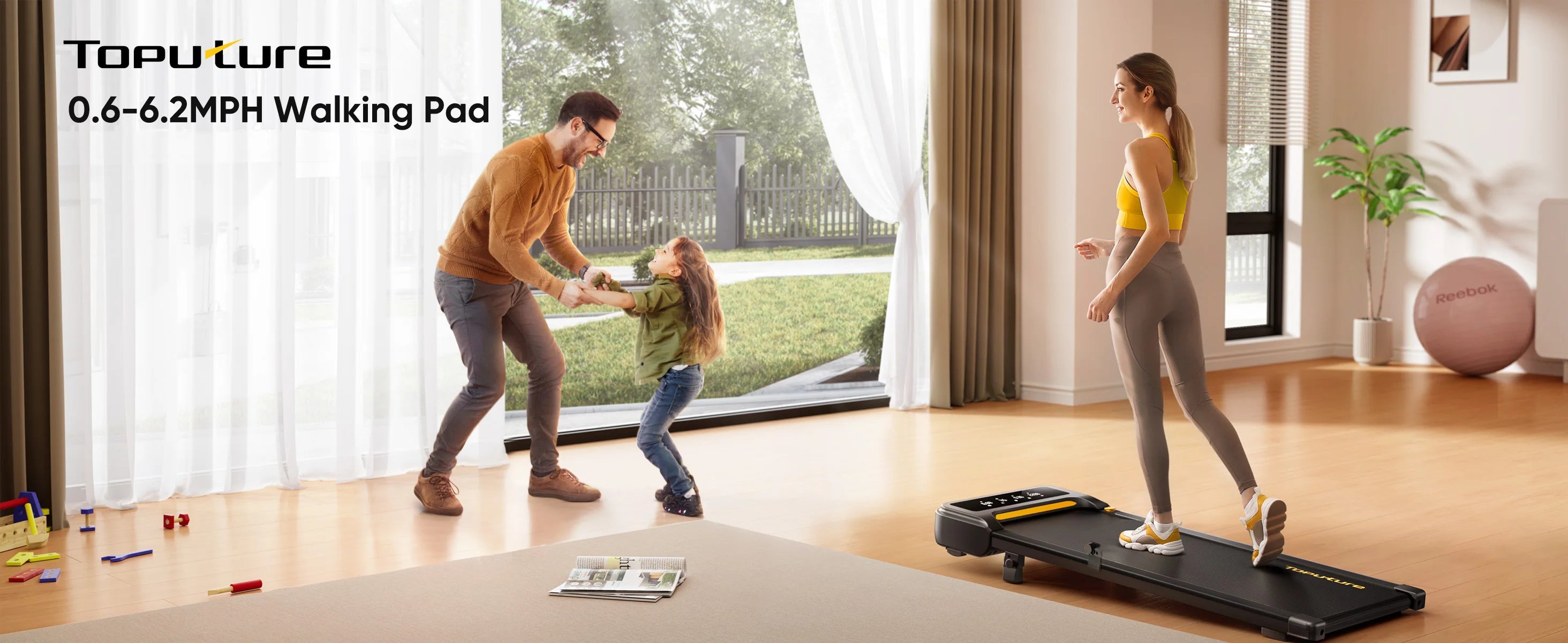 Walking Pad 10km/h , 130kg Capacity for Home/Office